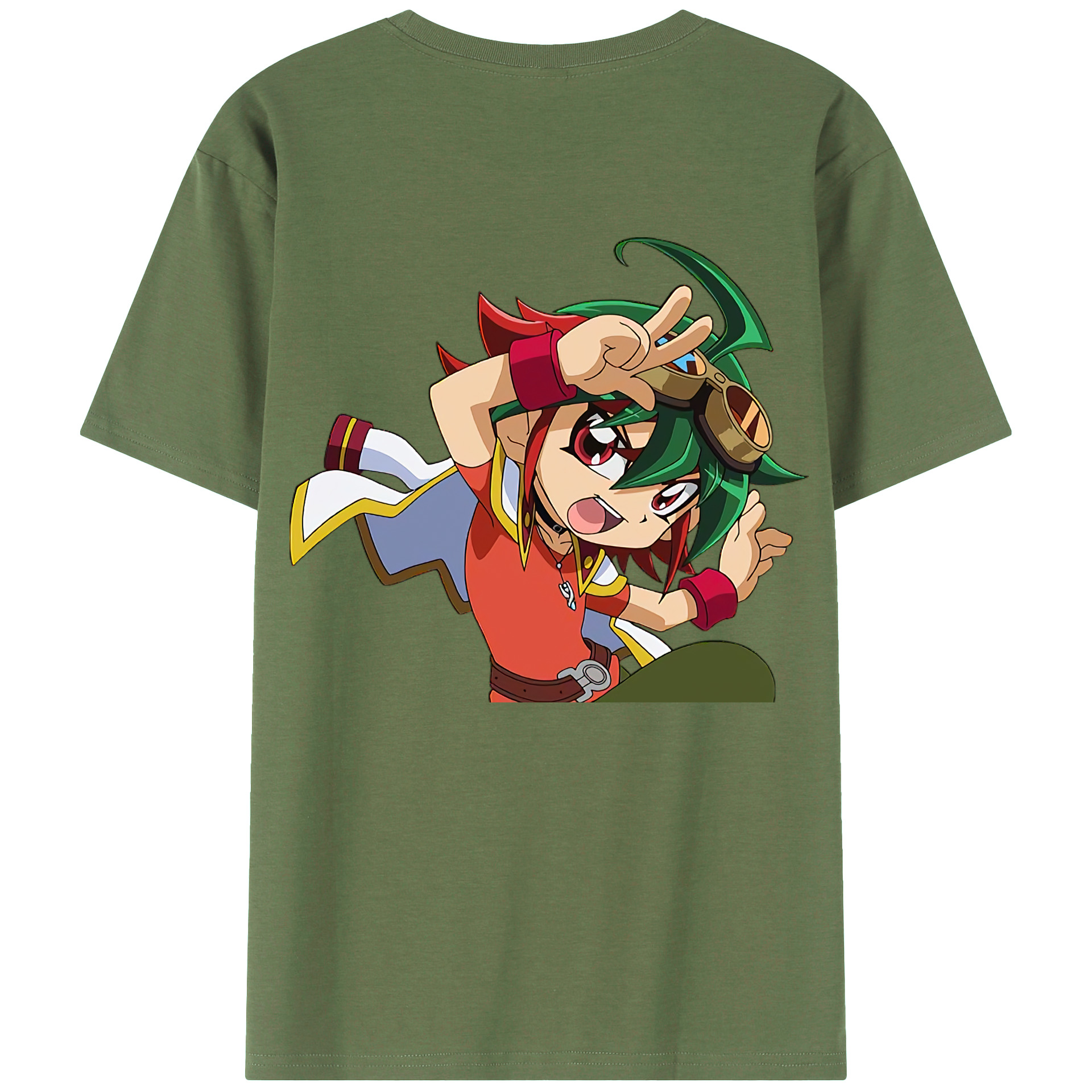 （画像用） 遊☆戯☆王 Yu-Gi-Oh! 綿100％ メンズ半袖Tシャツ（バックプリント） 通気性